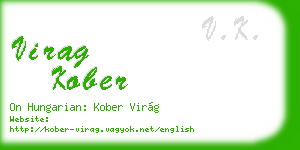 virag kober business card